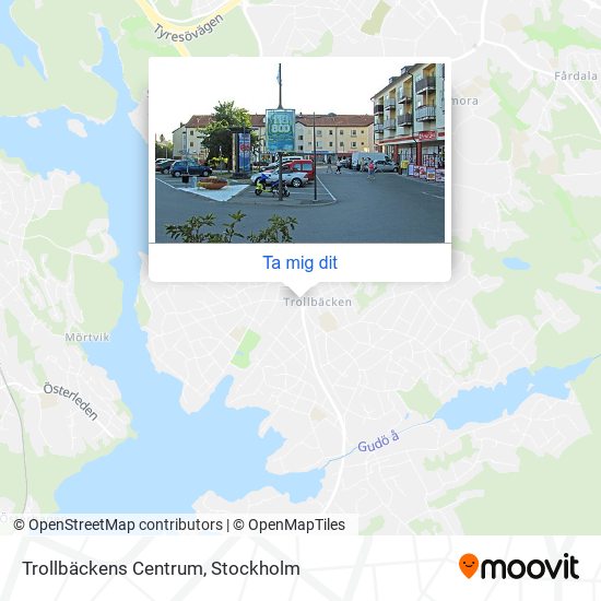 Trollbäckens Centrum karta