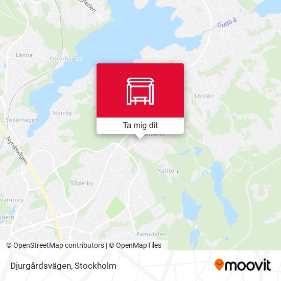 Djurgårdsvägen karta