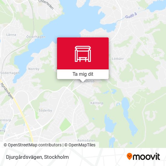 Djurgårdsvägen karta