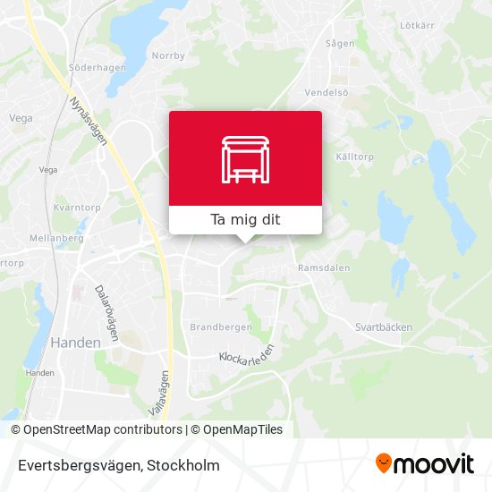 Evertsbergsvägen karta