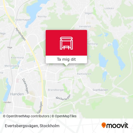 Evertsbergsvägen karta