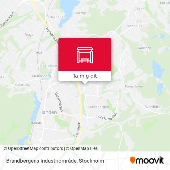 Brandbergens Industriområde karta