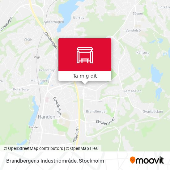 Brandbergens Industriområde karta