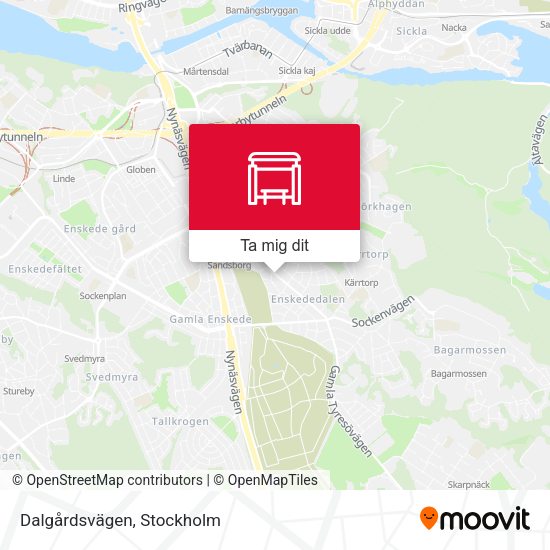 Dalgårdsvägen karta