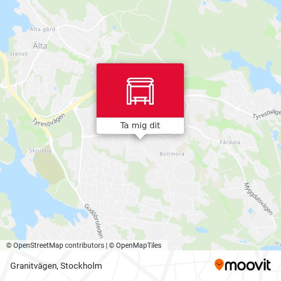 Granitvägen karta