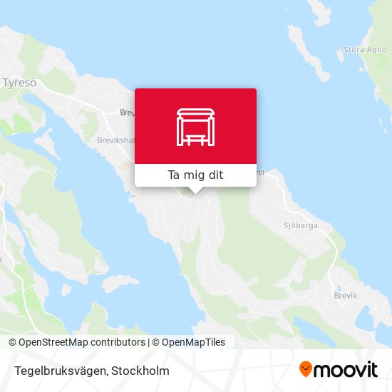 Tegelbruksvägen karta