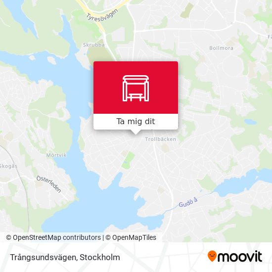 Trångsundsvägen karta