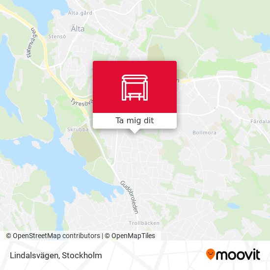 Lindalsvägen karta