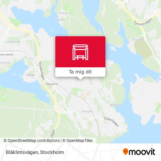 Blåklintsvägen karta