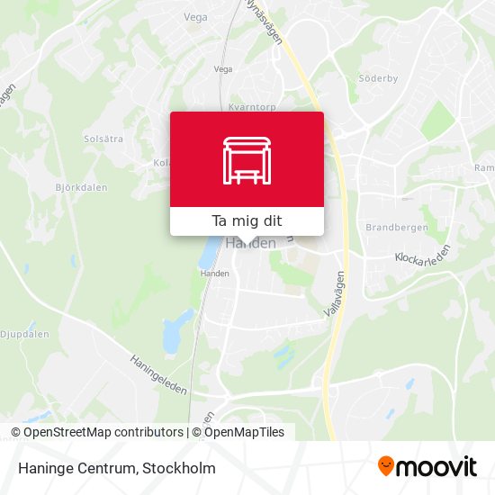 Haninge Centrum karta