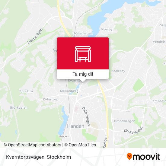 Kvarntorpsvägen karta