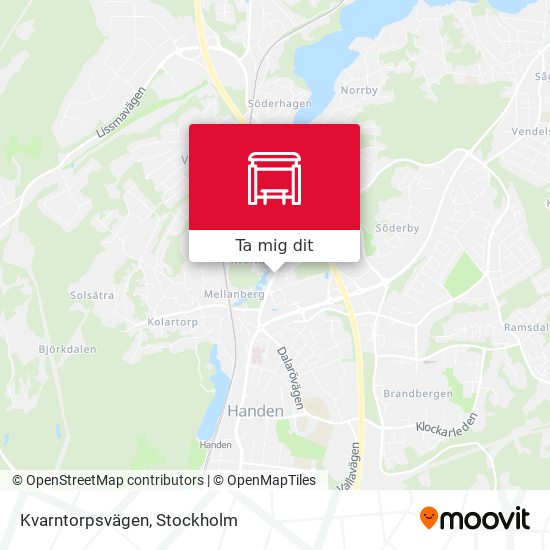 Kvarntorpsvägen karta