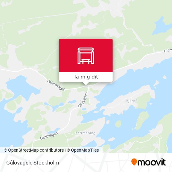 Gålövägen karta