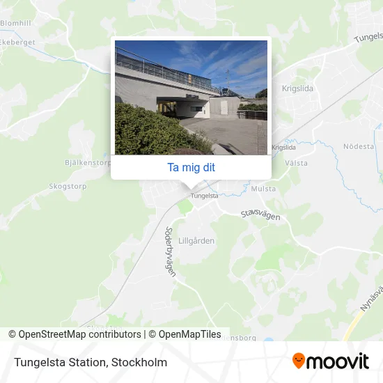 Tungelsta Station karta