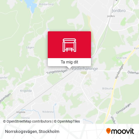 Norrskogsvägen karta