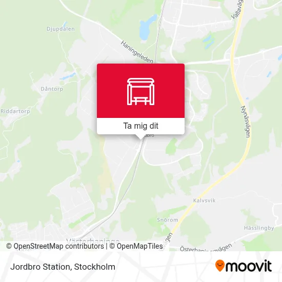 Jordbro Station karta