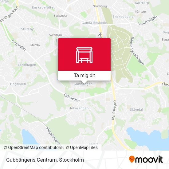 Gubbängens Centrum karta