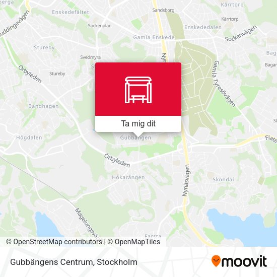 Gubbängens Centrum karta