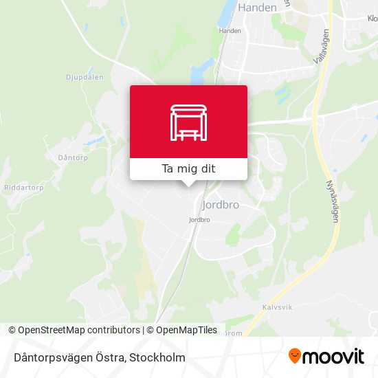 Dåntorpsvägen Östra karta