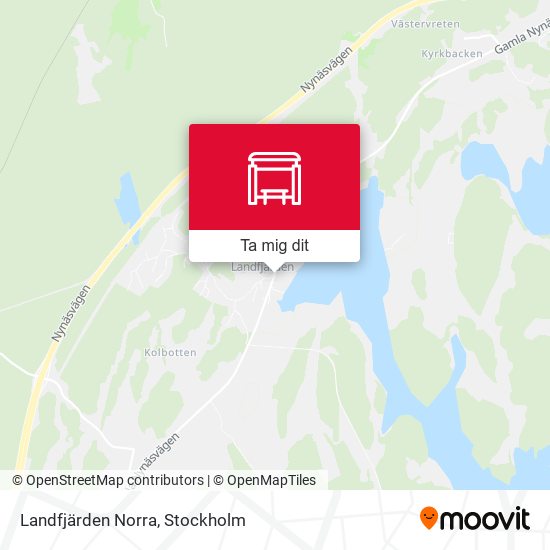 Landfjärden Norra karta