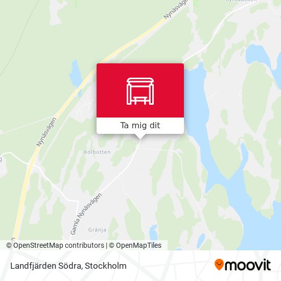 Landfjärden Södra karta