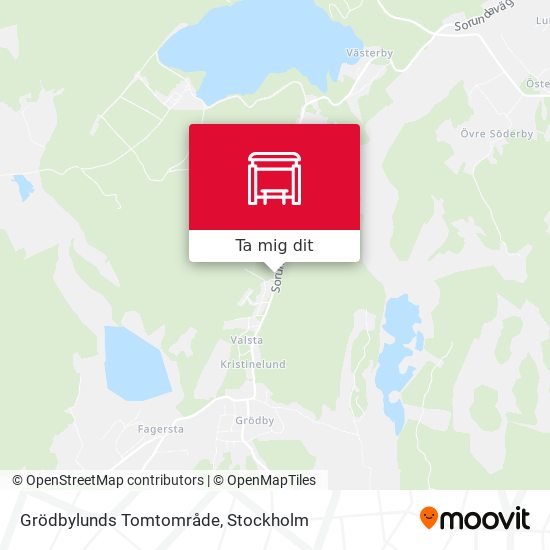 Grödbylunds Tomtområde karta