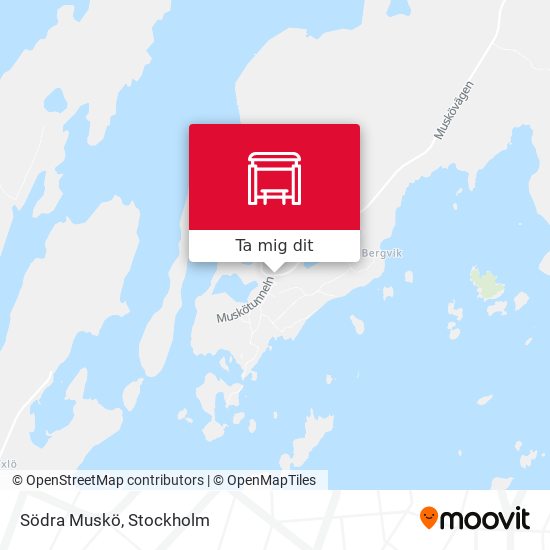 Södra Muskö karta