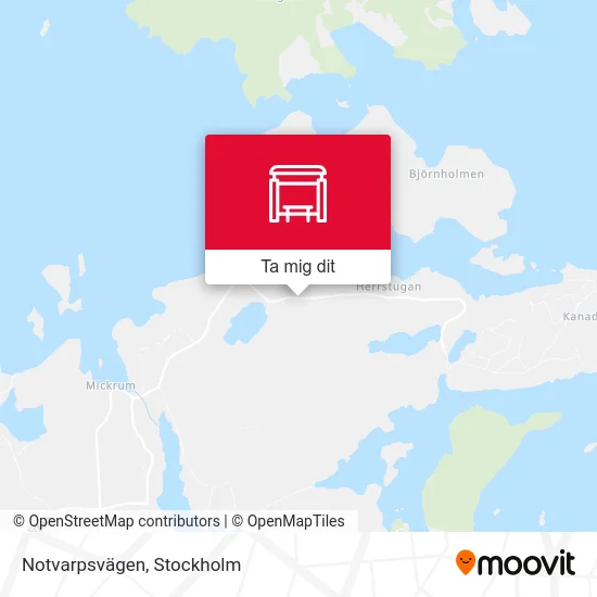 Notvarpsvägen karta