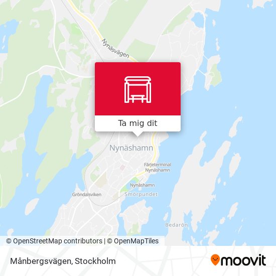 Månbergsvägen karta