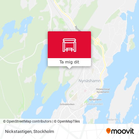 Nickstastigen karta