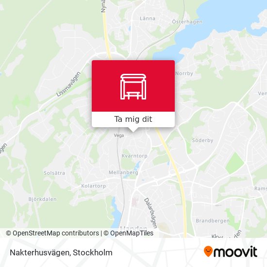 Nakterhusvägen karta