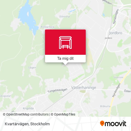 Kvartärvägen karta