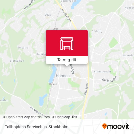 Tallhöjdens Servicehus karta