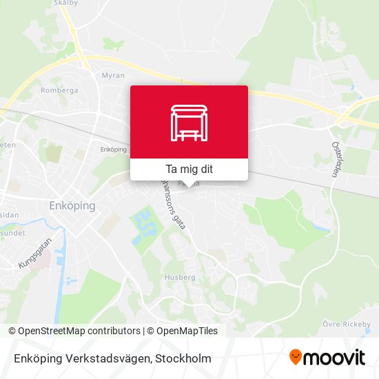 Enköping Verkstadsvägen karta