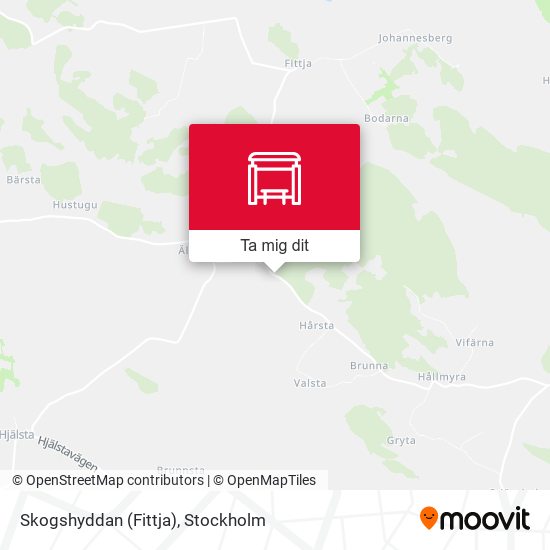 Skogshyddan (Fittja) karta