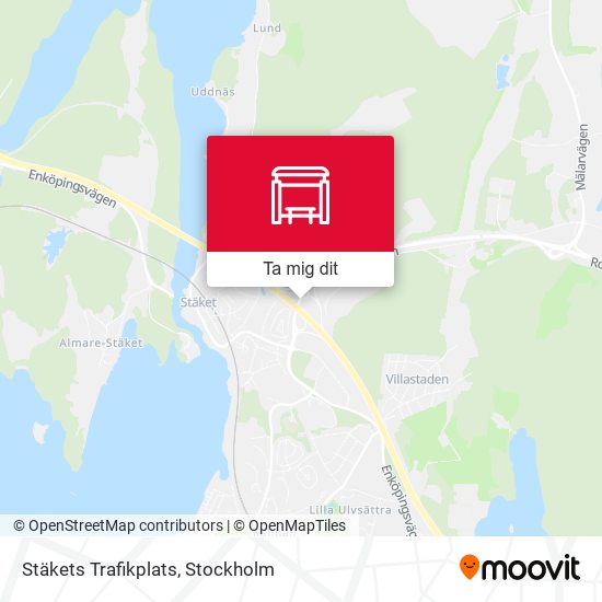 Stäkets Trafikplats karta