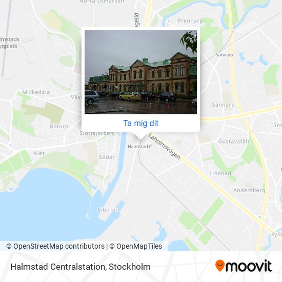 Halmstad Centralstation karta