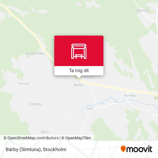 Bärby (Simtuna) karta