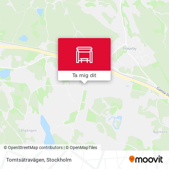 Tomtsätravägen karta