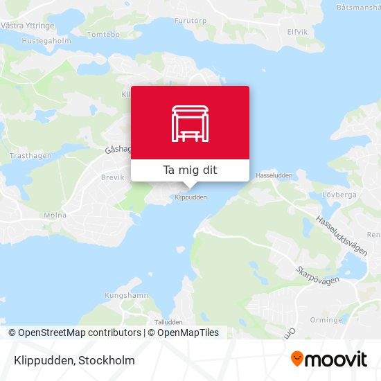 Klippudden karta