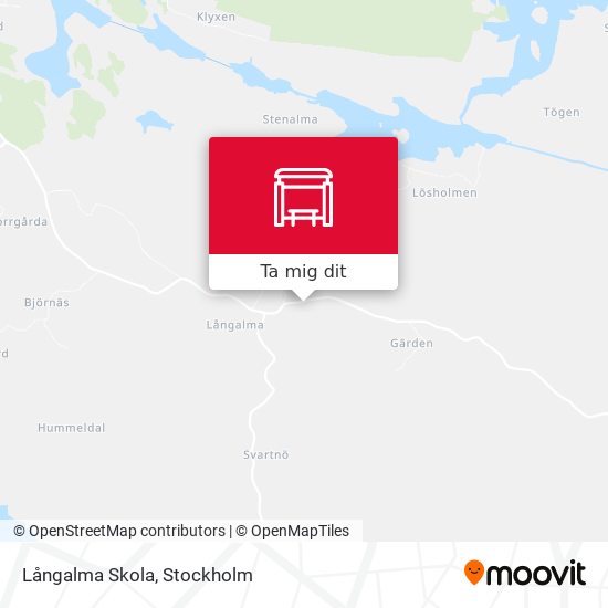 Långalma Skola karta
