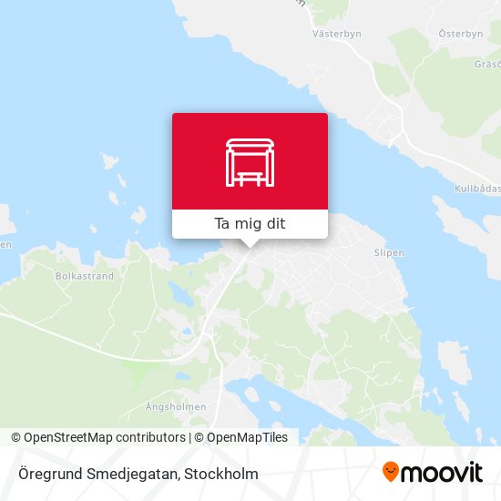 Öregrund Smedjegatan karta
