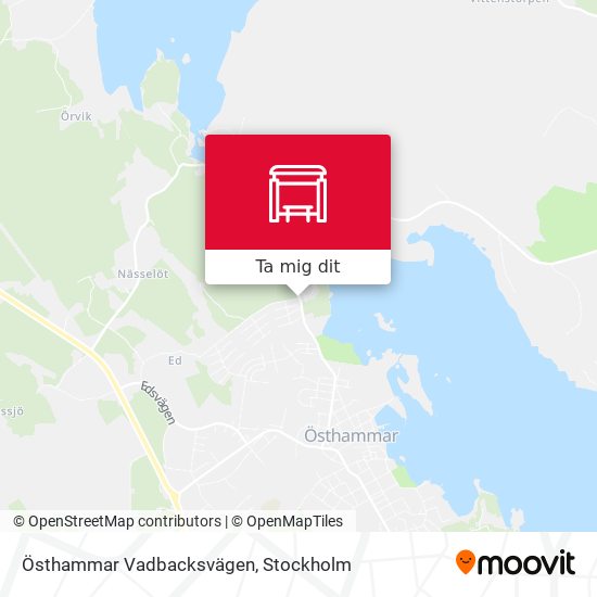 Östhammar Vadbacksvägen karta