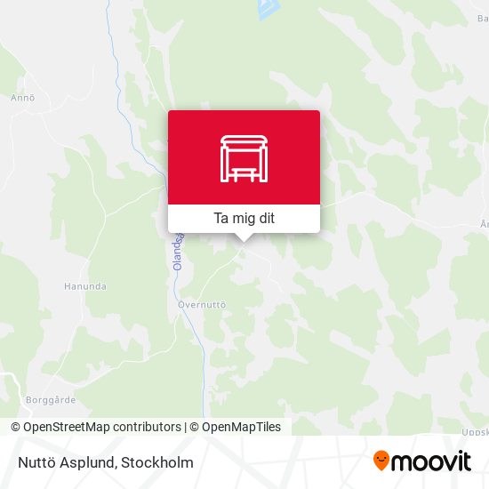 Nuttö Asplund karta