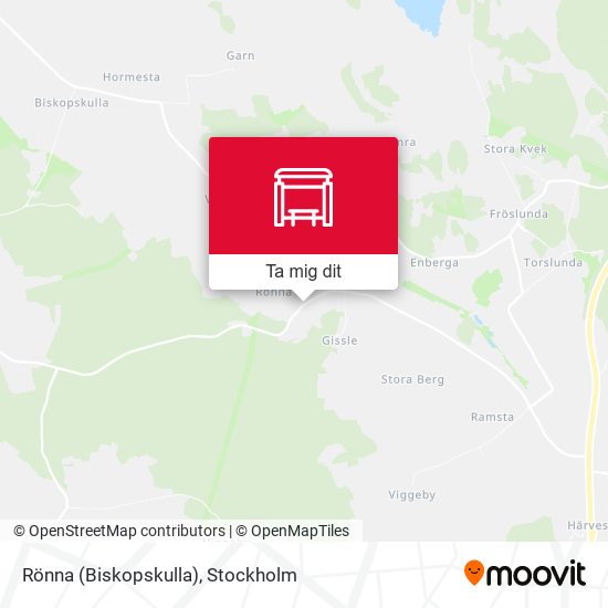 Rönna (Biskopskulla) karta