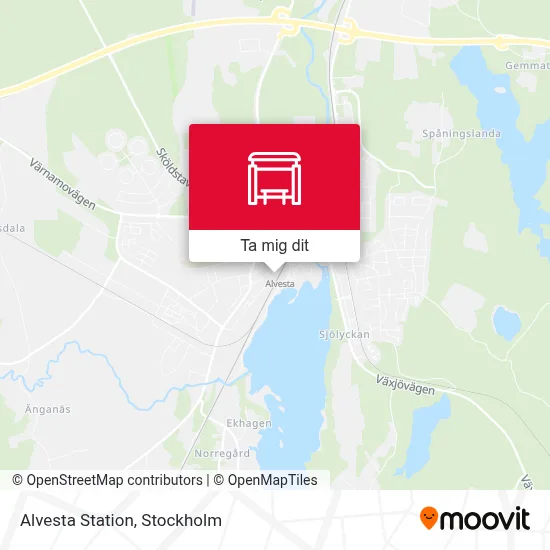 Alvesta Station karta