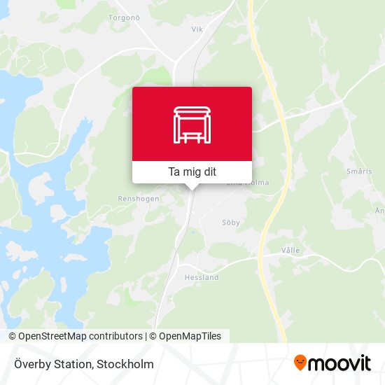 Överby Station karta