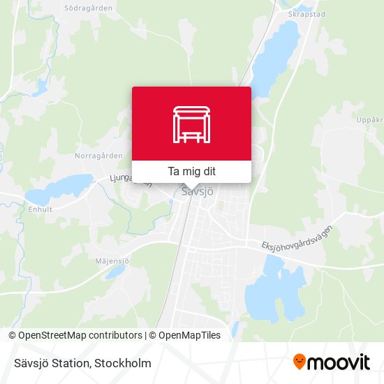 Sävsjö Station karta
