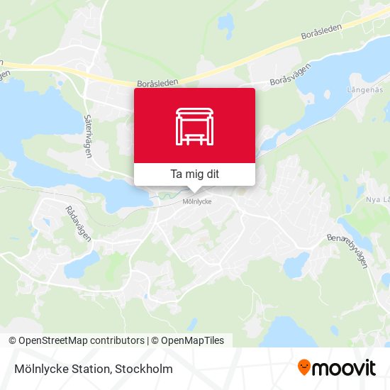 Mölnlycke Station karta