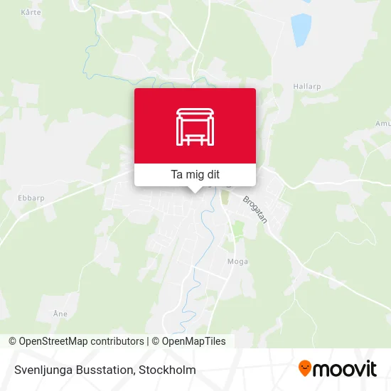 Svenljunga Busstation karta